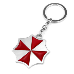 Llavero Umbrella Corp Resident Evil Metal Plateado