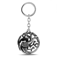 Llavero GOT - Game of Thrones Targaryen Plateado