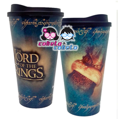 Vaso Plastico con tapa - LOTR Lord of the Rings - Sr. de los Anillos - Licencia Oficial