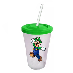 Vaso Retro Plástico - Mario Bros - Luigi