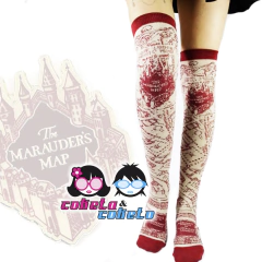 Media Larga Bucanera Mapa Merodeador - Harry Potter - Producto Oficial HP