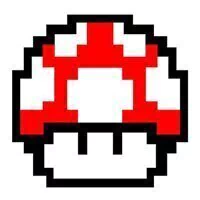 Sticker Power Up Pixelado - Mario Bros