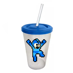 Vaso Retro Plástico - Megaman