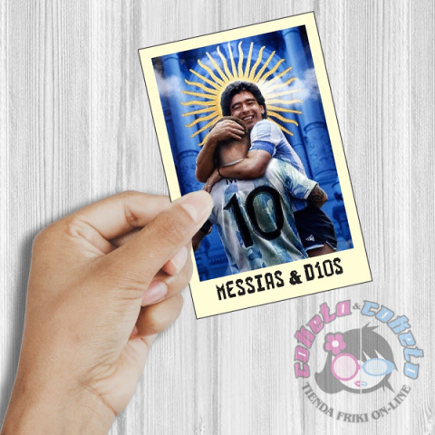 Estampita Messias & Dios