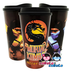 Vaso Plástico con tapa - Mortal Kombat - Licencia Oficial