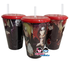 Vaso Plástico con tapa y sorbete - ANIME - Naruto