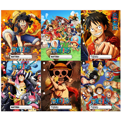 Pack 6u. Separadores Materias - Caratulas Escolares - One Piece