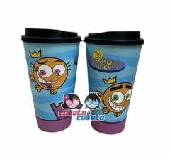 Vaso Plastico con tapa - Padrinos Mágicos - Licencia Oficial