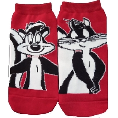 Soquete Pepe Le Pew & Penélope