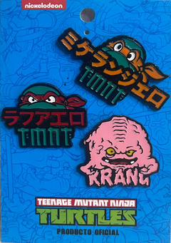 Pins Set Originales TMNT - Miguel Angel - Rapahel - Krang