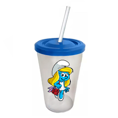 Vaso Retro Plástico - Pitufina - Los Pitufos