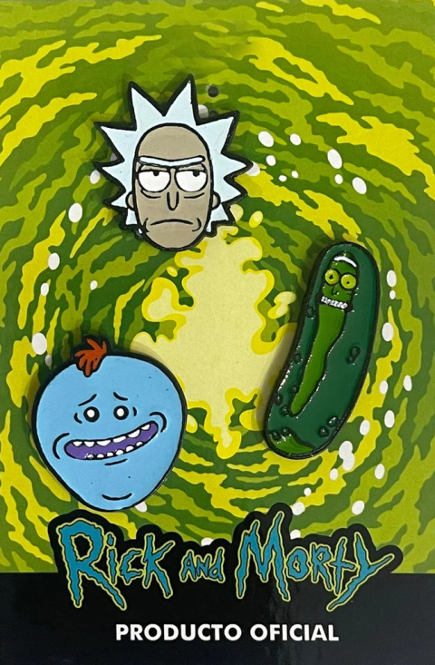 Pins Set Originales Rick & Morty