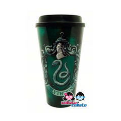 Vaso Plastico con Tapa - HARRY POTTER SLYTHERIN - Licencia Oficial