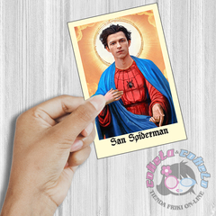 Estampita San Spiderman - Tom Holland