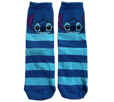 Medias Stitch Rayas - Puño Tenis - TALLE ADULTO 35/43