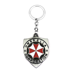 Llavero Umbrella Corp Resident Evil Metal Plateado