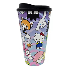 Vaso Plastico con Tapa - Hello Kitty "Friends" - My Melody Little Twin Stars Keroppi Kuromi - Licencia Oficial