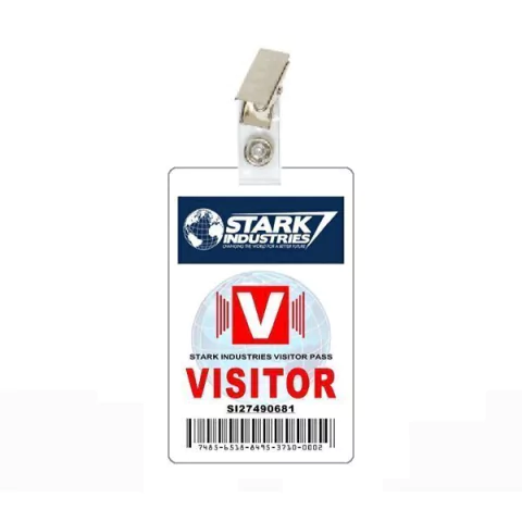 Credencial Visitor Stark Industries - Iron Man