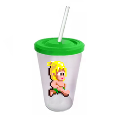 Vaso Retro Plástico - Wonderboy