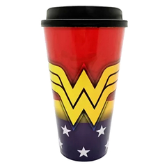 Vaso Plastico con tapa - Wonder Woman Mujer Maravilla - Licencia Oficial - comprar online