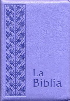 Biblia flexible cierre lila plateada con cierre - comprar online