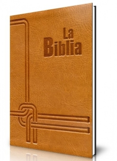 Biblia flexible miel dorado con cierre - comprar online