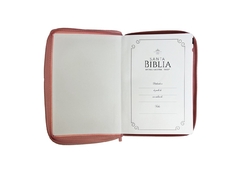 Biblia Letra Gigante Rosa Con Flores Indice Cierre Canto Plateado RVR 1960 - comprar online