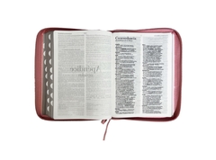 Biblia Letra Gigante Rosa Con Flores Indice Cierre Canto Plateado RVR 1960 - tienda online