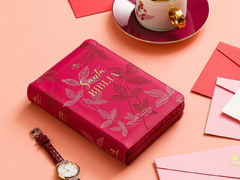 Biblia con Cierre Compacta 10 puntos RV1960 imit piel fucsia primaveral