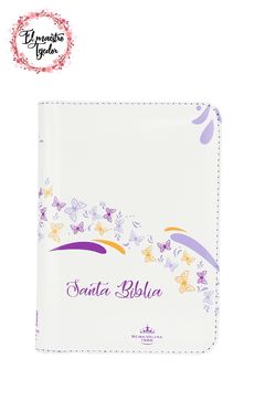 Biblia RVR045cZLM Blanco Mariposas - comprar online