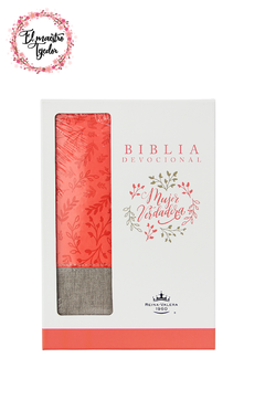 Biblia devocional Mujer Verdadera RVR Dúo tono Coral en internet