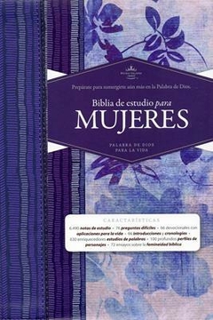 Biblia De Estudio Para Mujeres -Azul Floreado - Reina Valera 1960