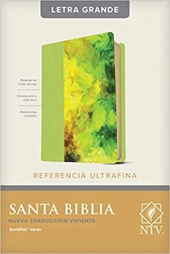 Biblia NTV/Edicion De Referencia/Letra Grande/Verde - comprar online