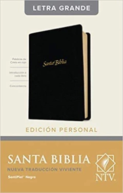 Biblia NTV Edicion Personal Letra Grande Negro sentipiel