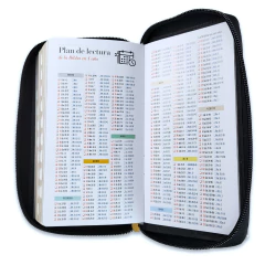 Biblia Chequera Negro Beige Cierre Indice - tienda online