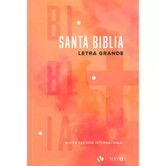 Biblia NVI Manual Letra Grande Rustica Rojo