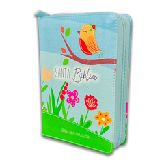 Biblia Primor Azul Verde Pajaro RVR 1960