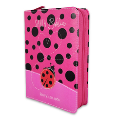 Biblia Primor Fucsia Mariquita Con Topos