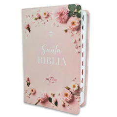 Biblia Rosada Flores con índice Supreme, RVR 1960