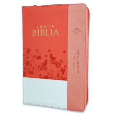 Biblia Blanco Coral Cierre Índice Inspiración RVR 1960