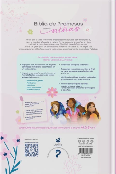 Biblia De Promesas Para Niñas/ Rosa/ Tapa Dura - comprar online