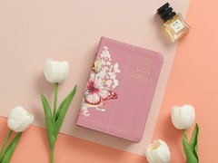 Biblia Rosada Mariposas / Canto Pintado, letra grande - comprar online