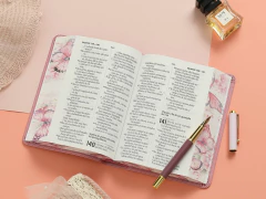 Biblia Rosada Mariposas / Canto Pintado, letra grande - tienda online
