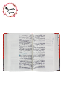 Biblia devocional Mujer Verdadera RVR Dúo tono Coral