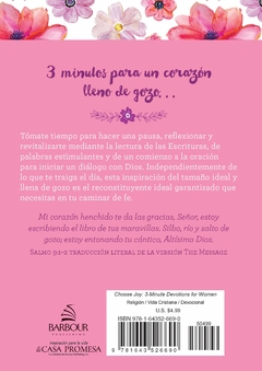 Escoge el gozo, Devocionales de 3 minutos para mujeres - comprar online