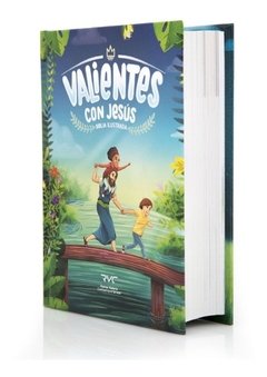 Biblia Valientes Con Jesus Verde Tapa Dura. - comprar online