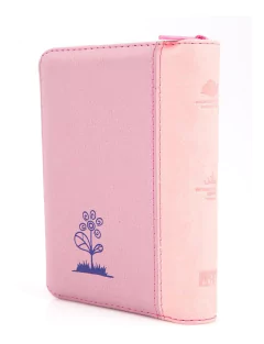 Santa Biblia Bicolor Lila-salmón. - comprar online