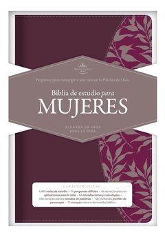 Biblia de Estudio para Mujeres Vinotinto Fucsia - Reina Valera 1960