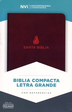 Biblia Letra Grande Marrón Piel Fabricada - comprar online