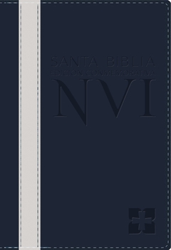 Biblia Edición Conmemorativa Azul-Gris - NVI - comprar online